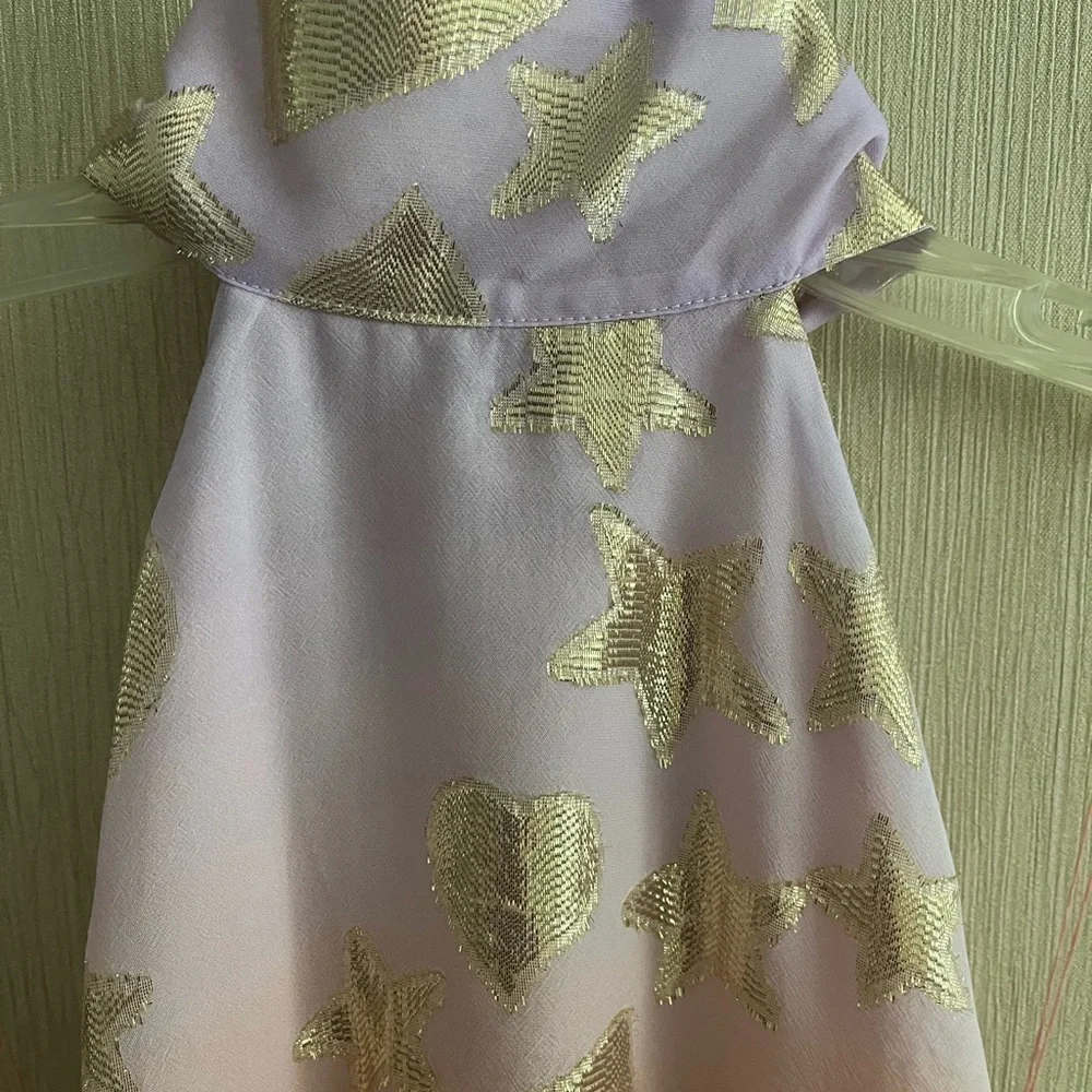 LoveShackFancy Boca Handkerchief Halter Top in color Sunset Orange Ombré sz M - Picture 9 of 16